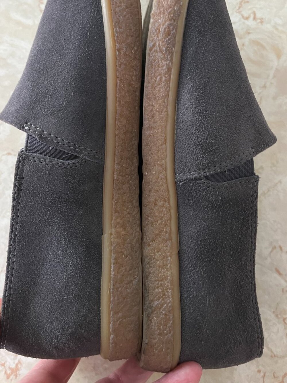 SeaVees Sun Tans Sz 9 Mens Slip On Sneakers Oiled Steel Suede Gum Sole - Picture 7 of 15